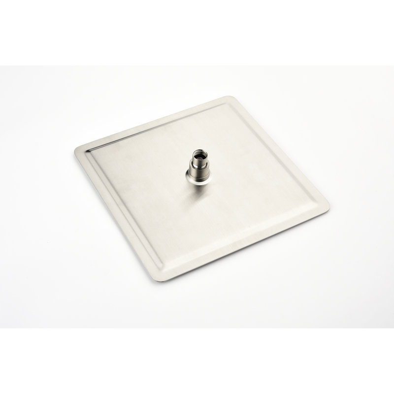Brushed Nickel 16 Inch Square Shower Head, 304 Stainless Steel - Provides A Calming Environment, Bathroom Relaxing Time