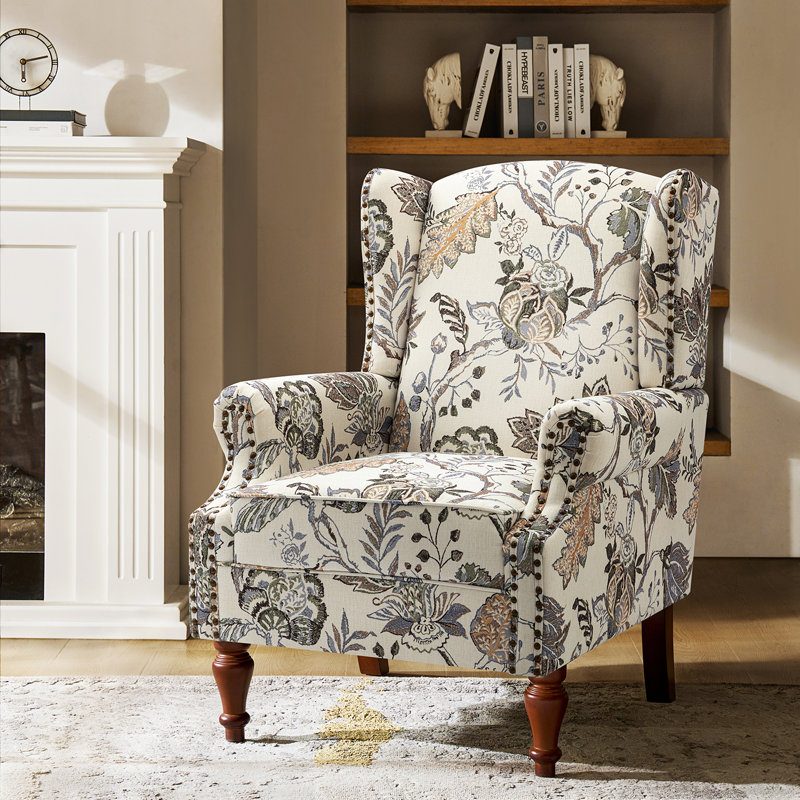 Upholstered Accent Chair, Green