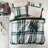 Plaid Comforter Set With Bed Sheets-125536306-125536308