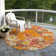 Machine Washable Indoor/Outdoor Claudian ACN1510 Orange Rug