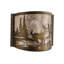 11" Wide Deer At Lake Right Wall Sconce