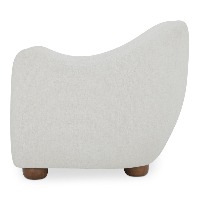 Elwood Accent Chair, Ecru Performance Weave