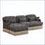 Canapé modulaire en chenille à imprimé léopard-125743054-125743059