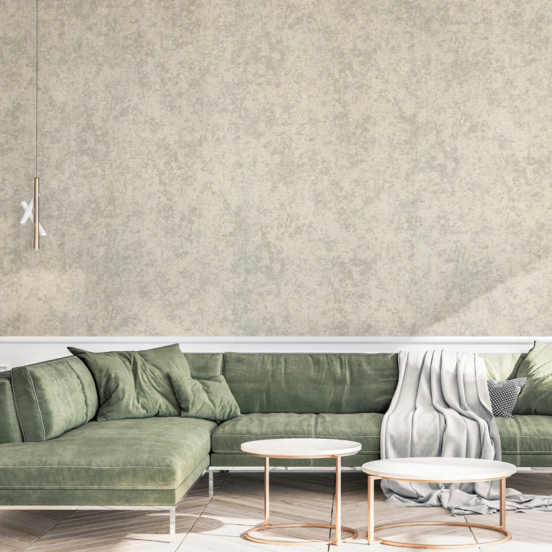 Precious Collection Shimmery Satin Silk Fabric Design Wallpaper Roll, Cream