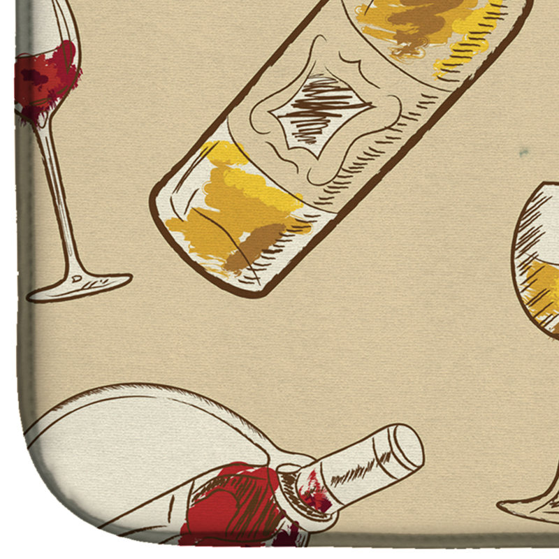 Tapis de séchage de vin, Rouge / Mauve
