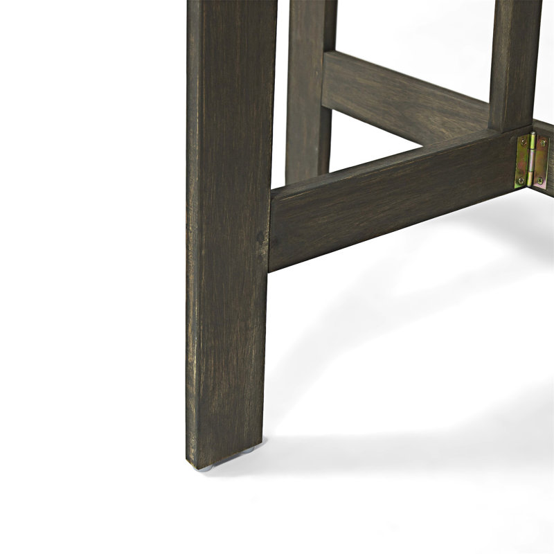 Table bistro d'extérieur pliante en bois, Gris