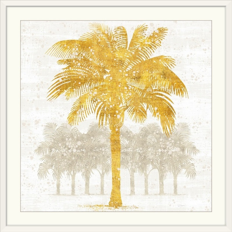 « palm coast ii » par sue schlabach, impression, H 35 po x l 35 po x P 1,5 po, Toile