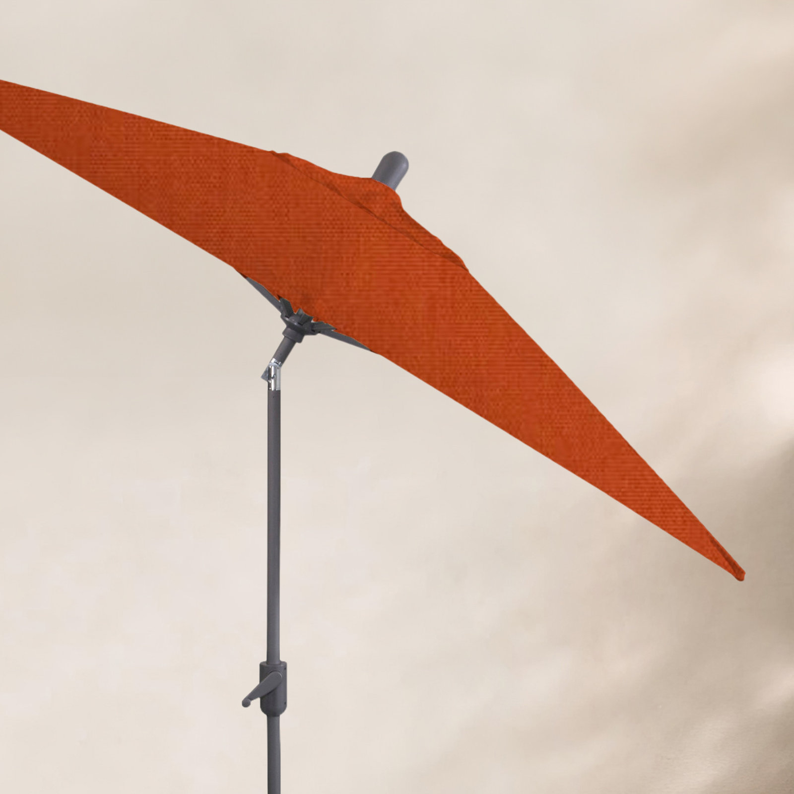Olivier 9.7' Umbrella, Starring Gray, Canvas Rust Sunbrella® Canvas