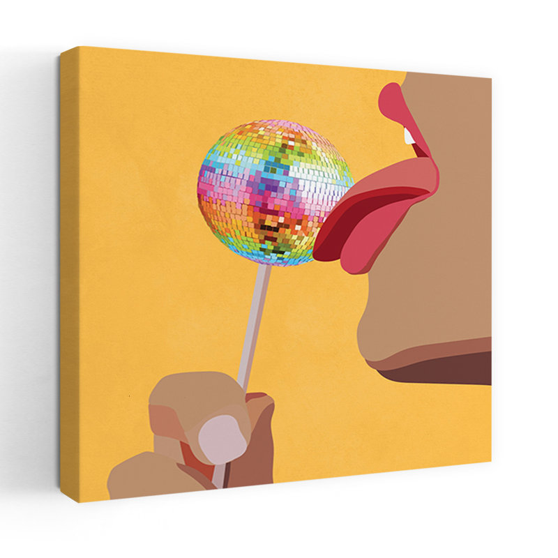 Art contemporain, art mural rétro, H 36 po x l 36 po