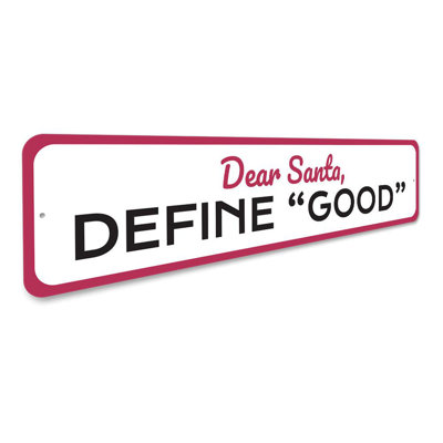 Enseigne en aluminium «Define Good»
