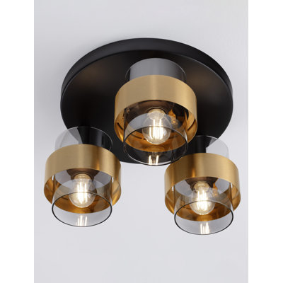 Bezanson Glass Flush Mount
