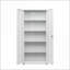 Armoires avec tablettes réglables Portes verrouillables | Acier blanc cassé | Maison / Bureau-292742298