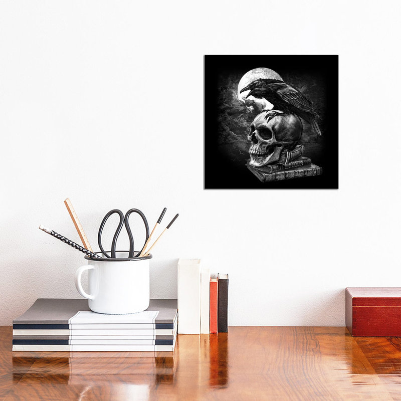 Poe's Raven - reproduction d'art sur toile tendue