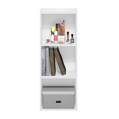 Helissa 3-Tier No Tool Assembly Open Shelf Bookcase