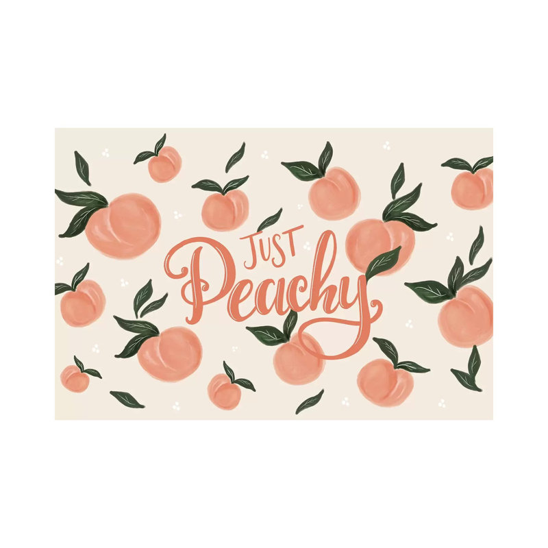 Just Peachy par Lily & Val - Giclée sur toile tendue avec châssis, H 40 po x l 60 po x P 1,5 po