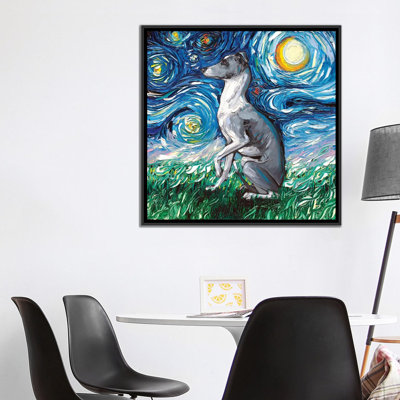 " Whippet Night " by Aja Trier