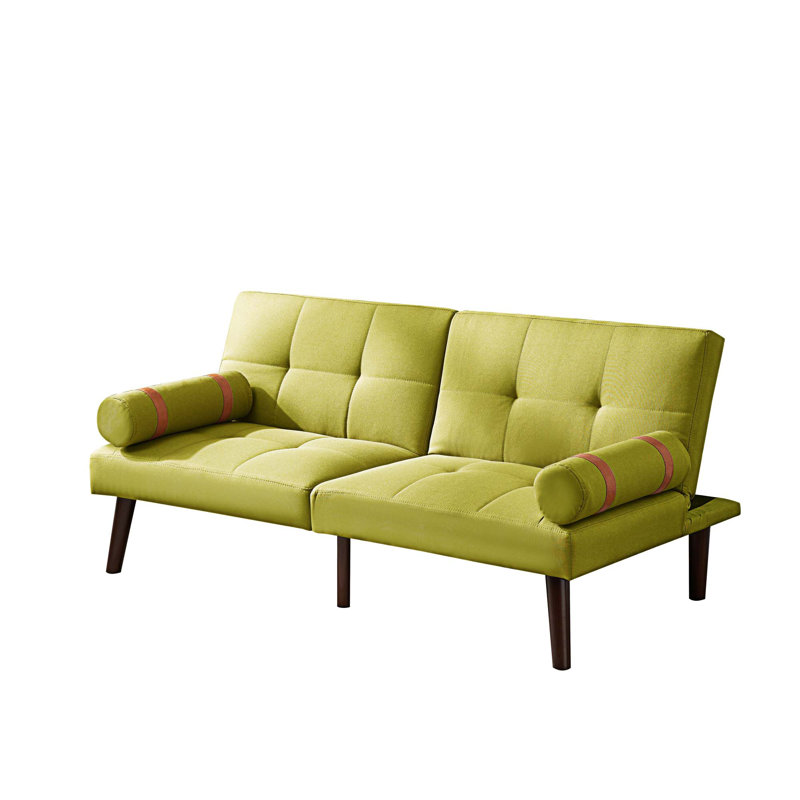 Canapé-lit 65,7 po Kamreigh, Tissu vert pâle