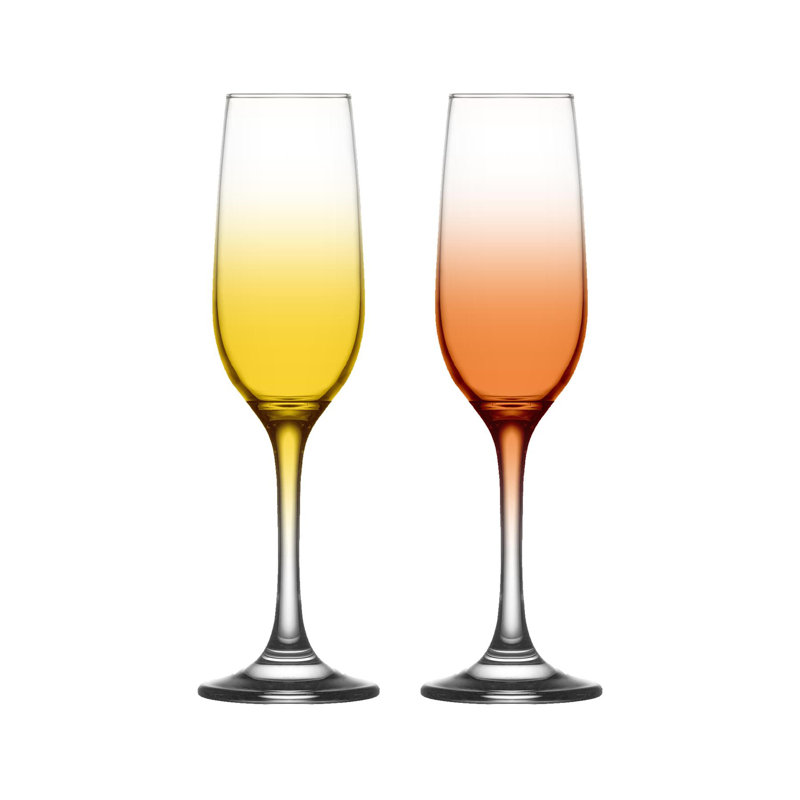LAV Fame Glass Champagne Flutes, 6