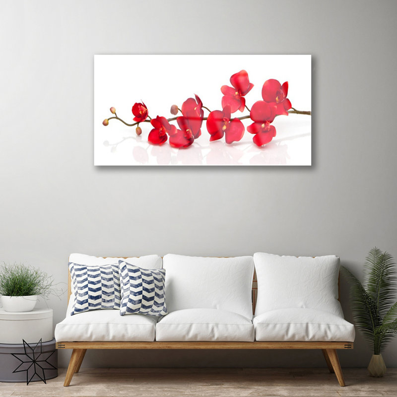 Flowers Floral - Unframed Photograph on Glass