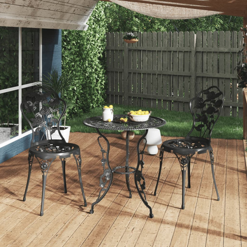 Aluminium Dining Chair, Black