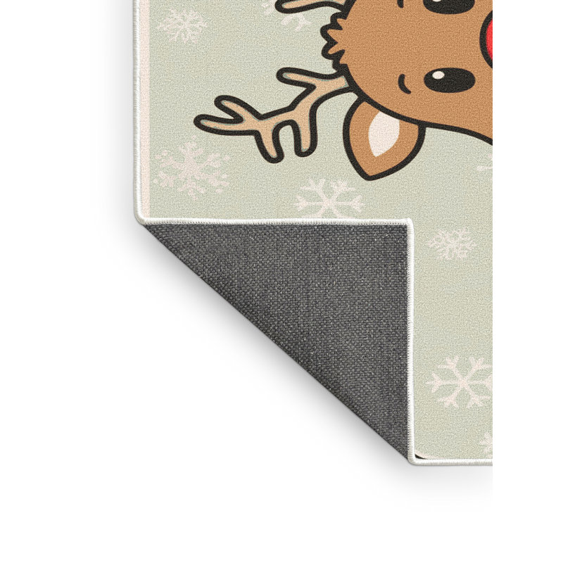 Tapis vacances de Noël The Holiday Aisle®, Rectangulaire 2 pi x 3 pi