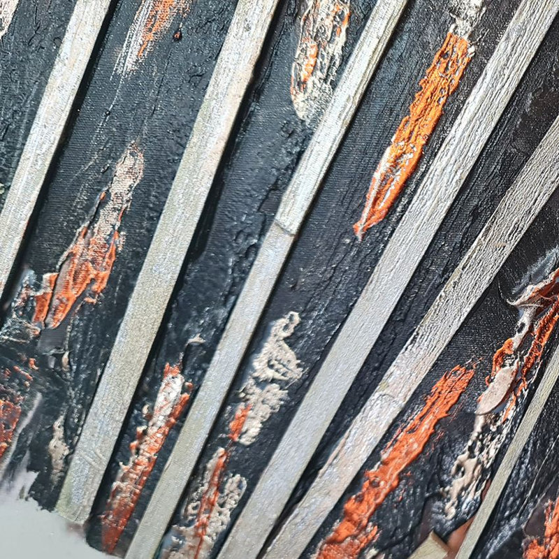 Peinture à l'huile décorative, H 27,56 po x l 39,37 po x P 1 po