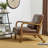 Jabarius Faux Leather Armchair-224800028