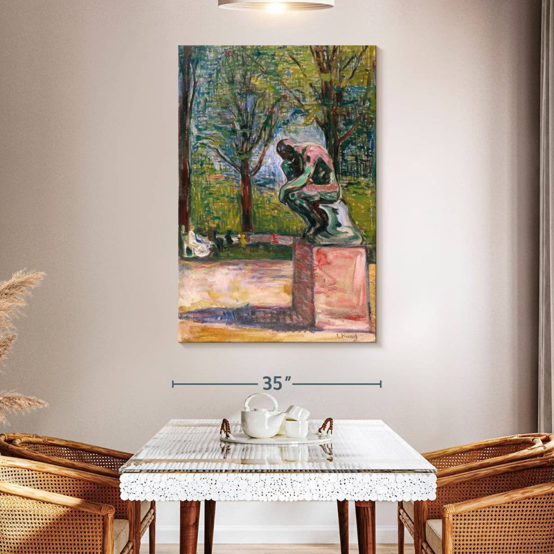 Avery Rodin's The Thinker-Dr. Linde's Park, 30" H x 20" W