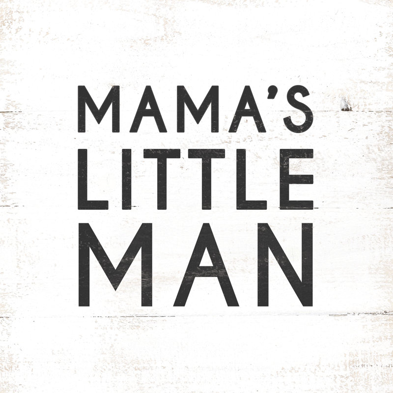 Mamas Little Man - Wrapped Canvas Print, 30cm H x 30cm W x 3.8cm D