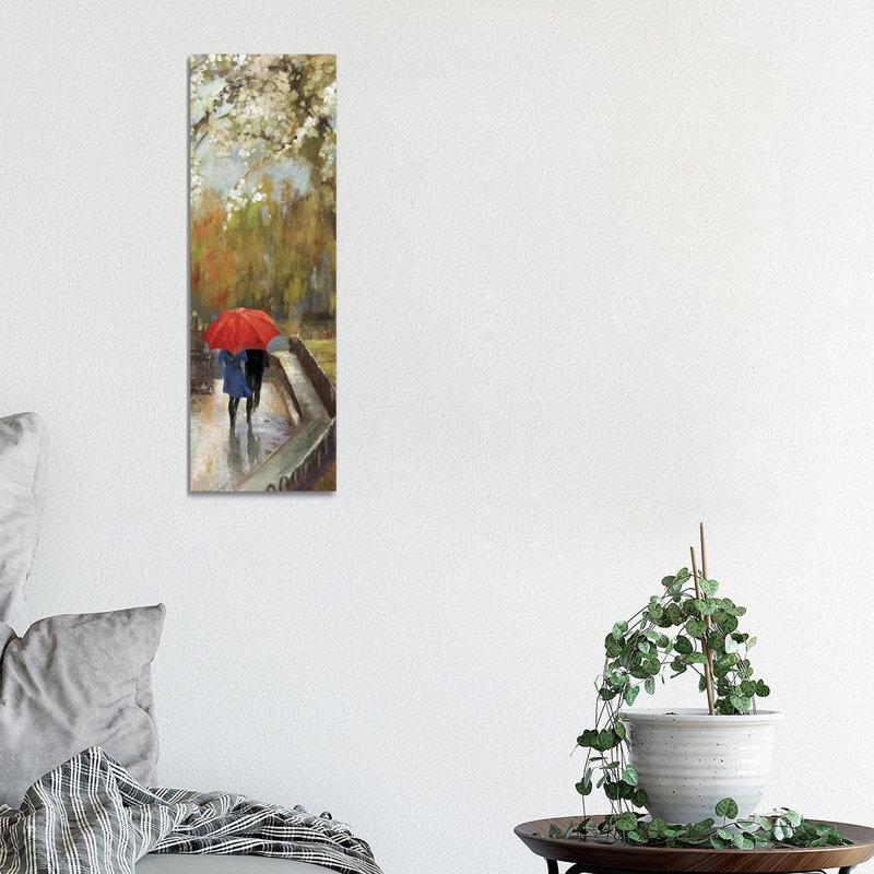 A Walk In The Park by Aimee Wilson - Wrapped Canvas Panoramic Painting, 30.48 cm H x 91.44 cm W x 1.91 cm D