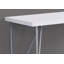 Bureau d'ordinateur, bureau personnel, ordinateur portable, L 48 po, travail, stratifié blanc, métal gris
