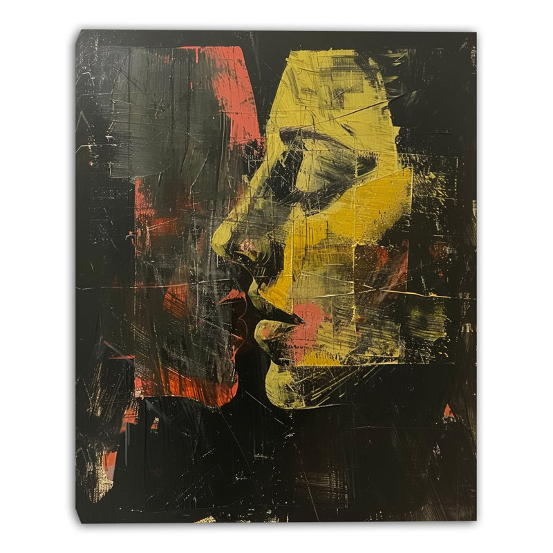 Art mural abstrait abstrait, L 12 po x H 16 po x P 1 po