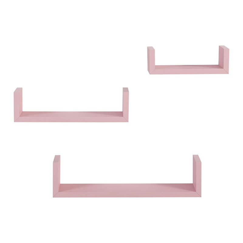 David-Kevan 3 Piece U-Shape Floating Shelf