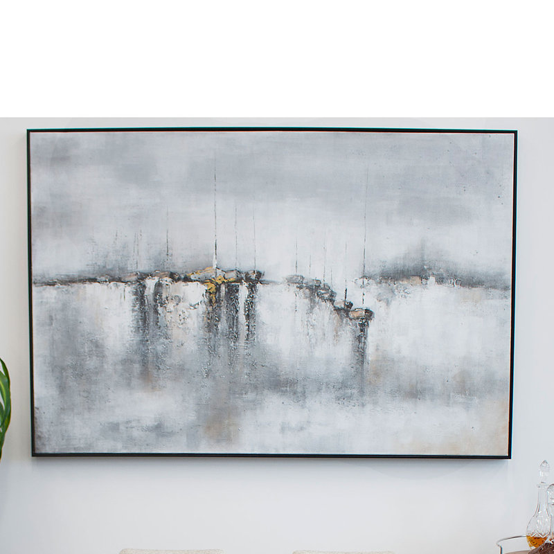 Cadre flottant, peinture sur toile