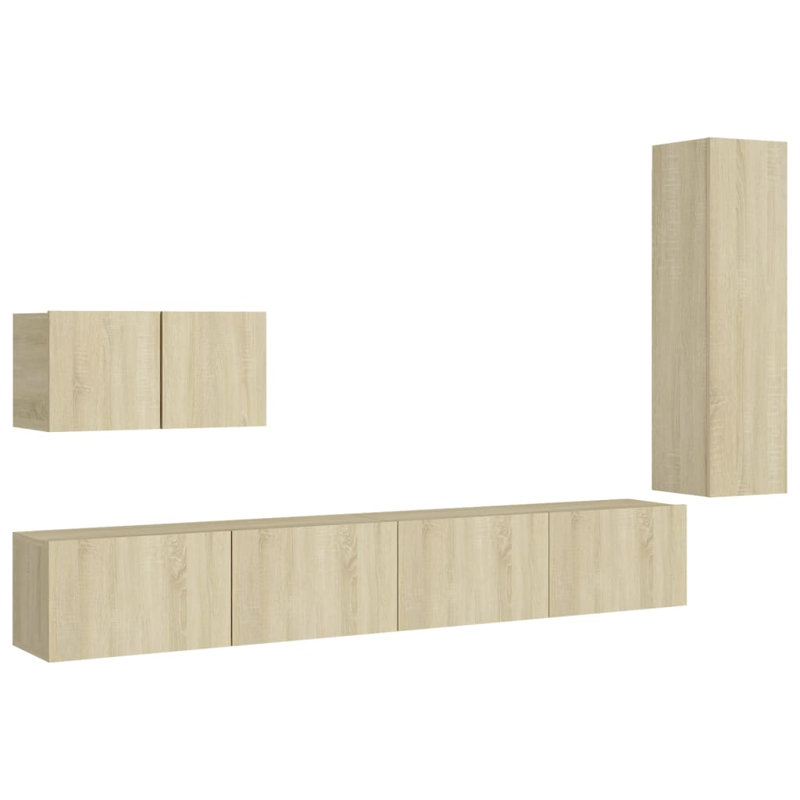 Azaz Unfinished Entertainment Centre for TVs up to 43", Sonoma Oak