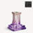Rocky Baroque 5.91'' H Glass Tabletop Candlestick