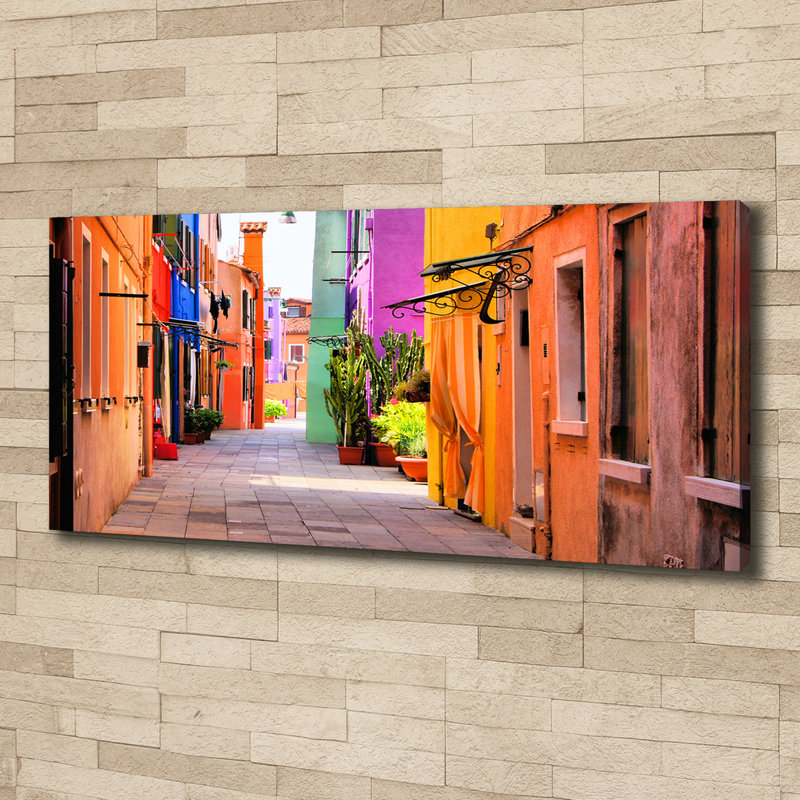 Colorful Streets - No Frame Print on Canvas