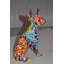 Statue chihuahua assise en graffiti Holly Springs en résine Dimensions: 8 po x 5 po x H 10 po