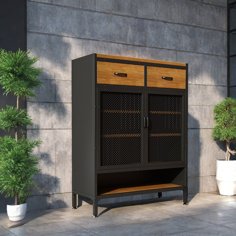 16 Pair Shoe Storage Cabinet