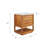 Tessa 30 In. Mango Wood Carrara White Marble Countertop Bath Vanity with Satin Gold Faucet