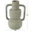 Paper Mache Abstract Textured Decorative Vase with Squared Handles-249156709