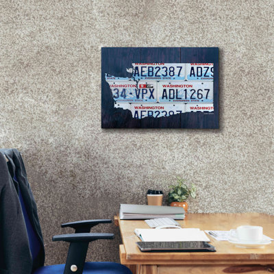 " Washington License Plate Map " by Design Turnpike