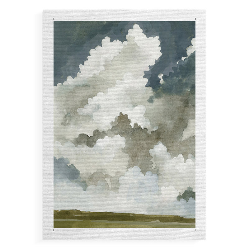 Vaste ciel neutre I - impression sur toile seulement - non encadrée, H 48 po x l 32 po