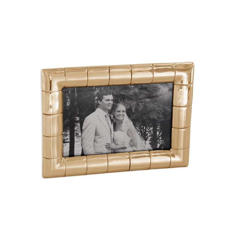 Garden Aluminium Rectangle Picture Frame, Gold, 4'' W X 6'' H