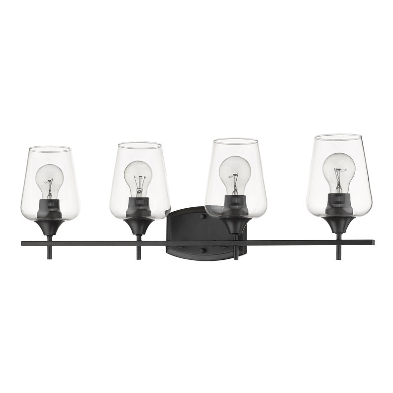 Dahlya 4 - Light Dimmable Vanity Light, Matte Black