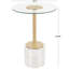 Pemberville Glass Pedestal End Table-585002171