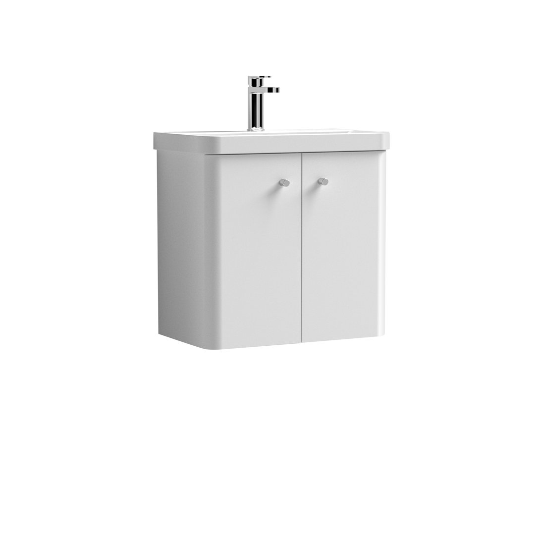Core 605mm Single Bathroom Vanity with Integrated Vitreous China Basin
