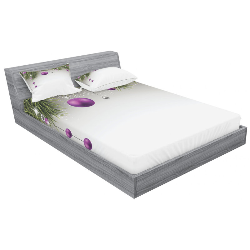 Microfiber Sheet Set, Queen Sheet Set with Fitted Sheet