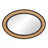 Raffia Oval Accent Mirror-206236520