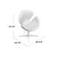 Chaise ballon rembourrée en métal Raspberry Modern-25675680